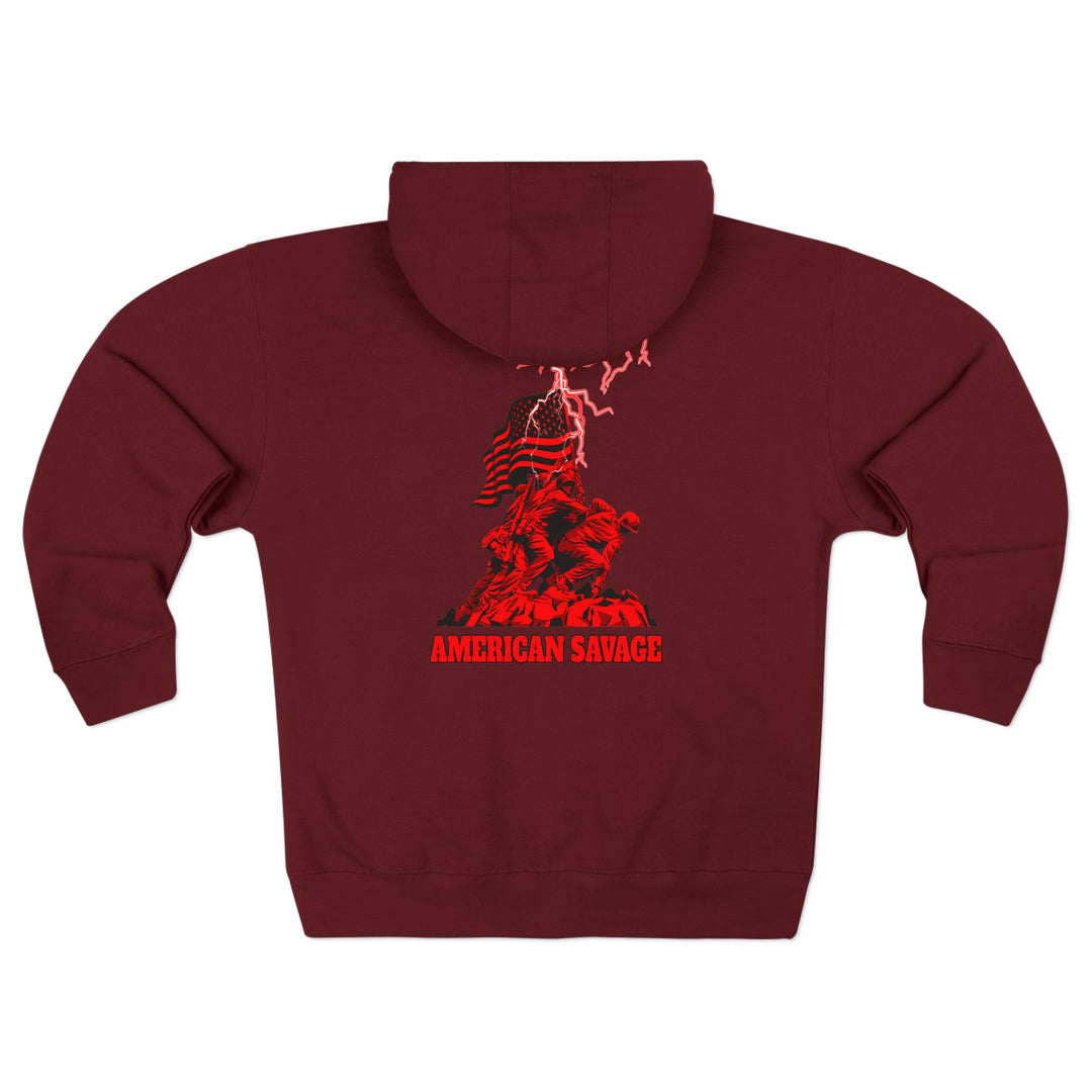 CG EZ RIDER  RED BLACK/AMERICAN SAVAGE ZIP UP