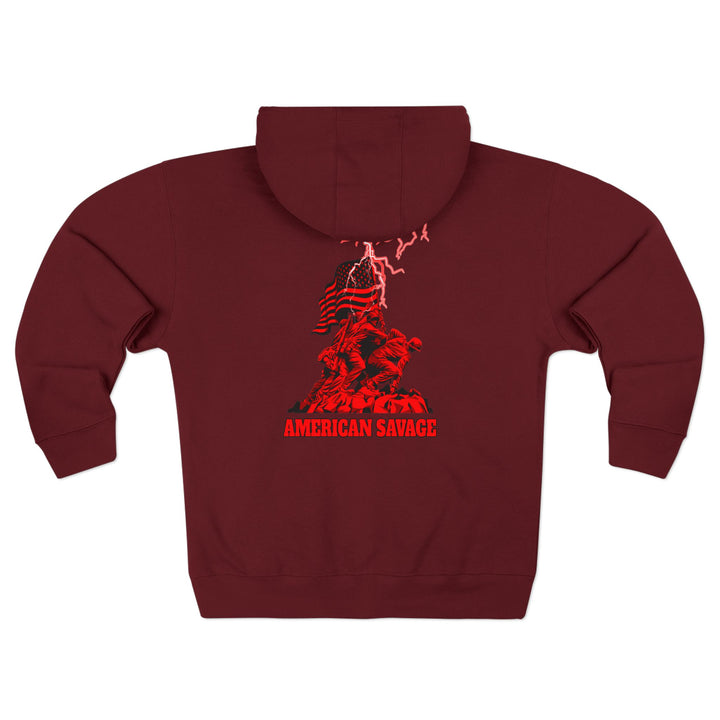 CG EZ RIDER  RED BLACK/AMERICAN SAVAGE ZIP UP