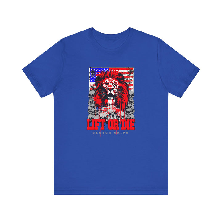LIONHEART USA FLAG RED WHITE BLUE /LIFT OR DIE