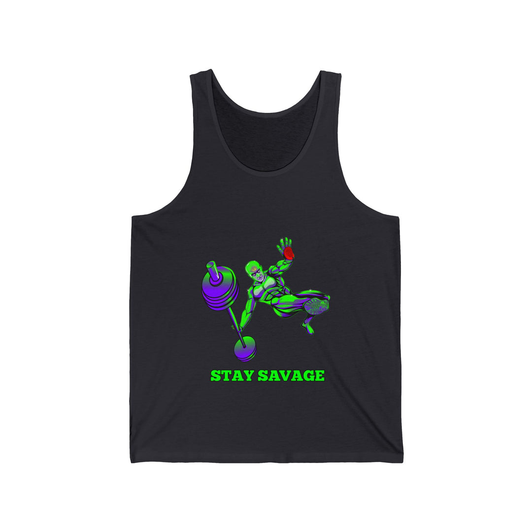 MAC-JUMP PURPLE GREEN TANK/ READY FOR WAR