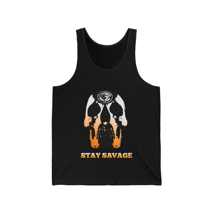 SKULLATOR TANK ORANGE TO WHITE FADE /STAY SAVAGE