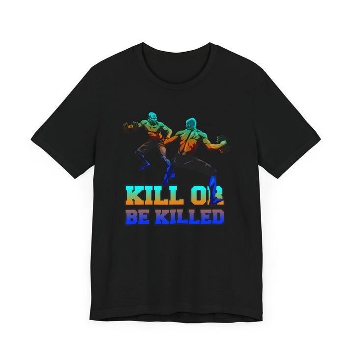 CG BLUE ORANGE AQUA  MAN VS MAN /KILL OR BE KILLED