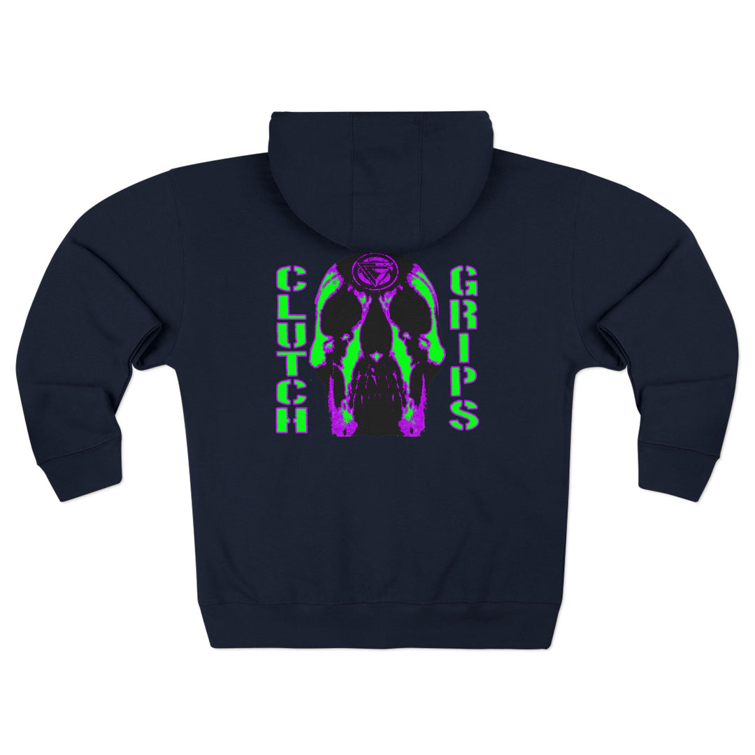 CG SKULLATOR PURPLE GREEN /CLUTCH GRIPS ZIP UP