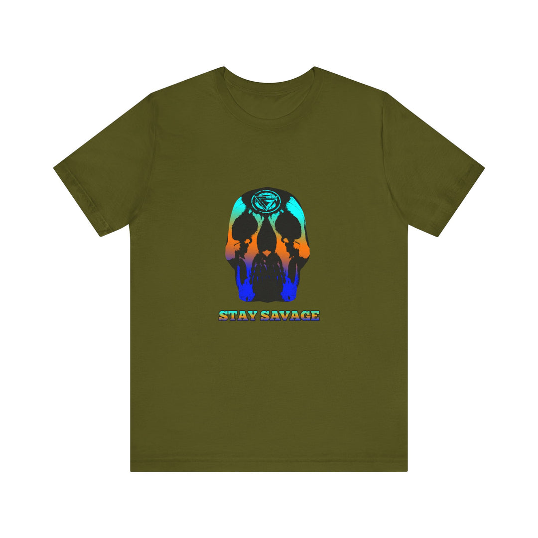 SKULLATOR BLUE ORANGE AQUA  /STAY SAVAGE