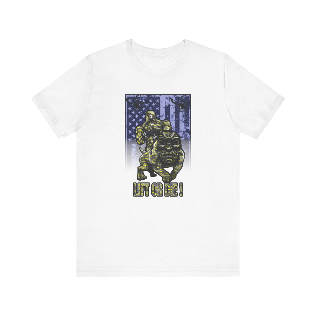 ANGRY DOG YELLOW CAMO FLAG/LIFT OR DIE