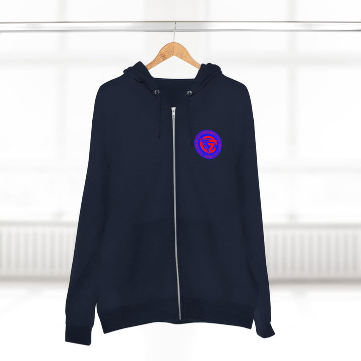 CG SAMURAI MASK RED BLUE/CLUTCH GRIPS ZIP UP