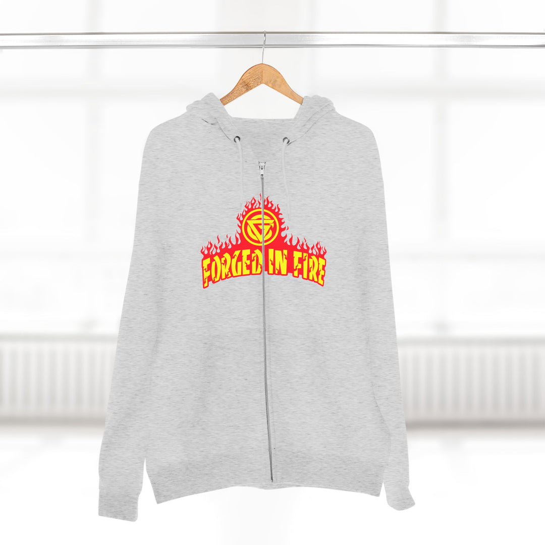 CG DBL SKULL BELL RED GOLD/READY FOR WAR ZIP UP