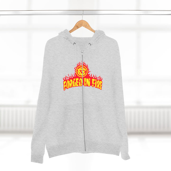 CG DBL SKULL BELL RED GOLD/READY FOR WAR ZIP UP