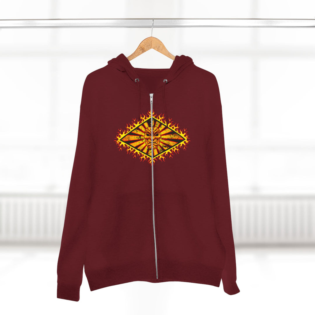 CG ANGRY DOG GOLD RED DIAMOND/AMERICAN SAVAGE ZIP UP