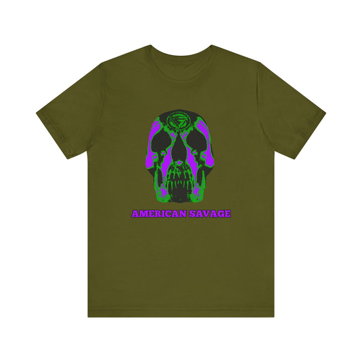 SKULLATOR PURPLE GREEN  /AMERICAN SAVAGE
