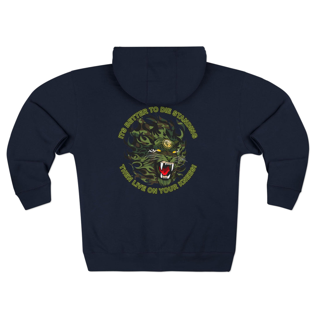 CG TIGER FLAME WAR TIGERCAMO FOREST/ITS BETTER TO DIE STANDING THAN LIVE ON YOUR KNEE'S