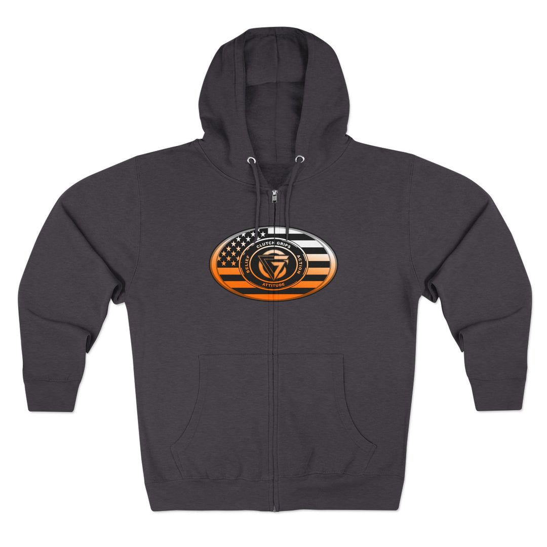 CG LIFT KICK ORANGE WHITE FADE/WELCOME TO THE JUNGLE ZIP UP