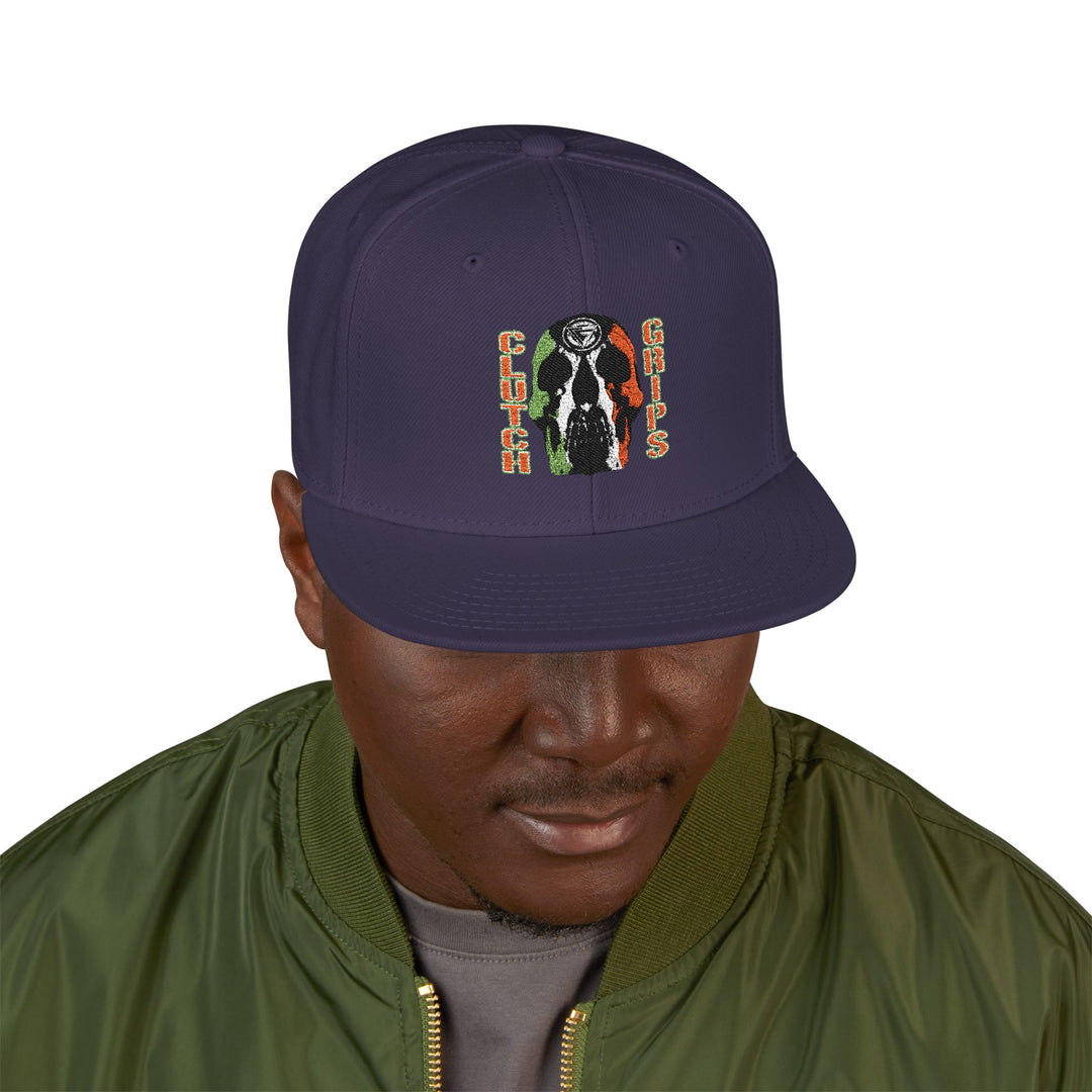 RED WHITE GREEN SKULLATOR Snapback (Embroidery)