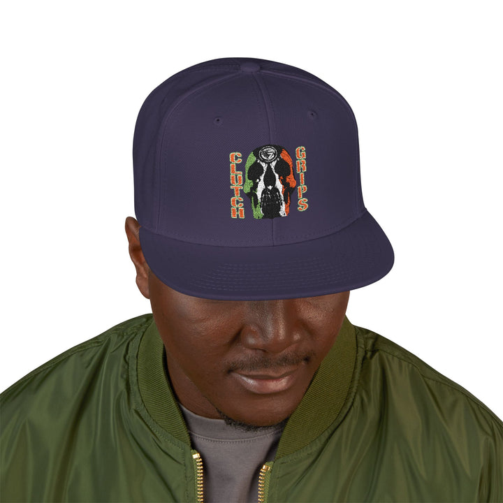 RED WHITE GREEN SKULLATOR Snapback (Embroidery)