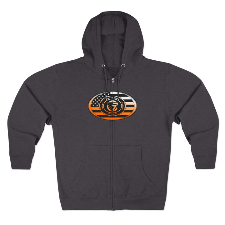 MAC VS SNAKE ORANGE WHITE FADE /READY FOR WAR ZIP UP