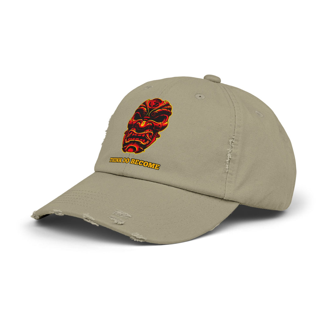 CG SAMURAI MASK RED BLACK GOLD /THINK DO BECOME CAP