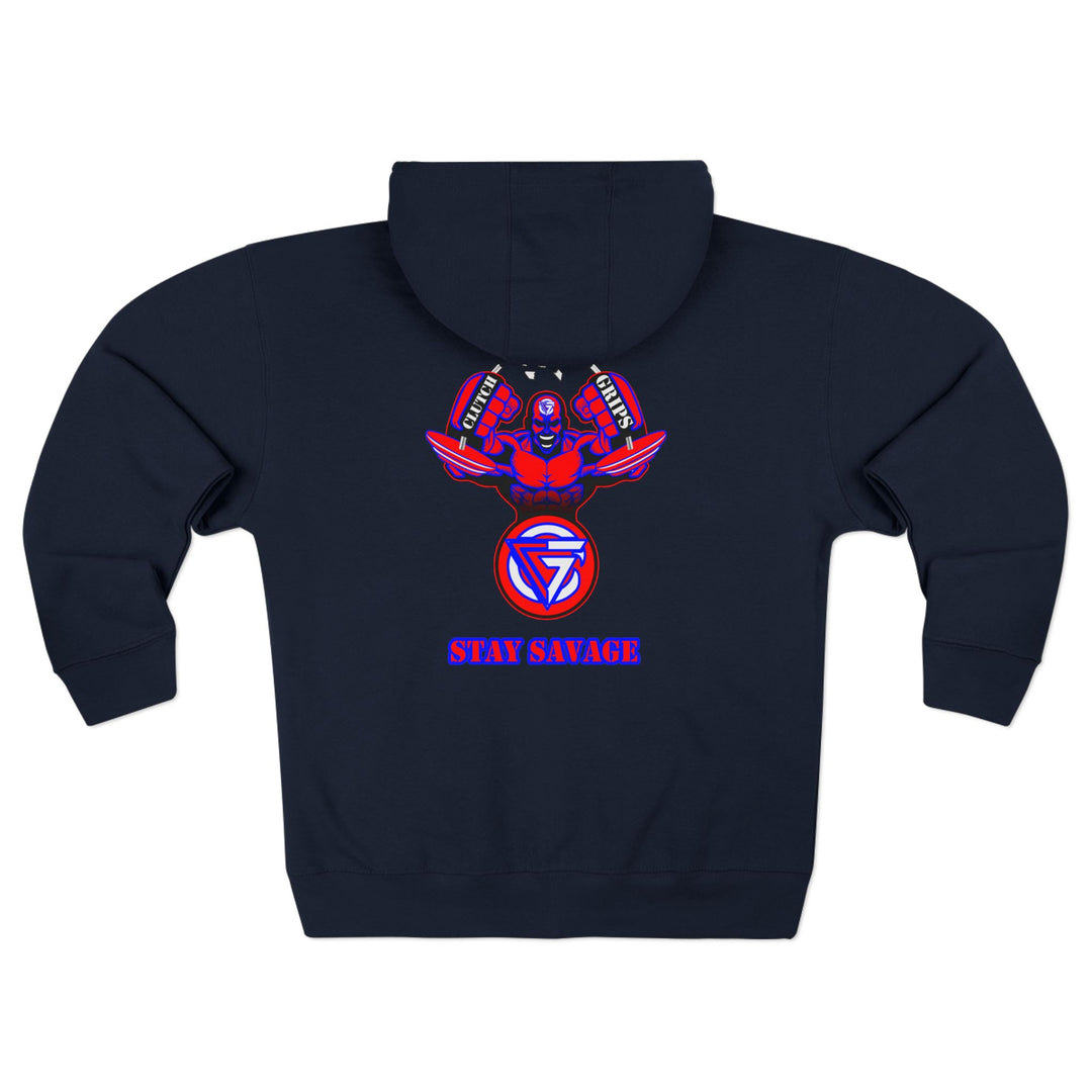 MAC SNAP RED BLUE WHITE /STAY SAVAGE ZIP UP