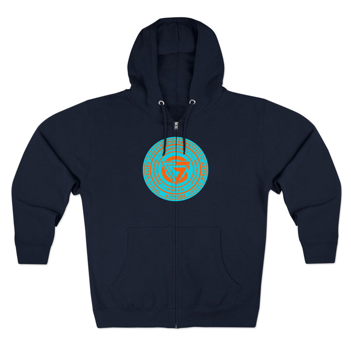 CG BIG MAC CHIEF AQUA ORANGE/VICTORY OR DEATH ZIP UP