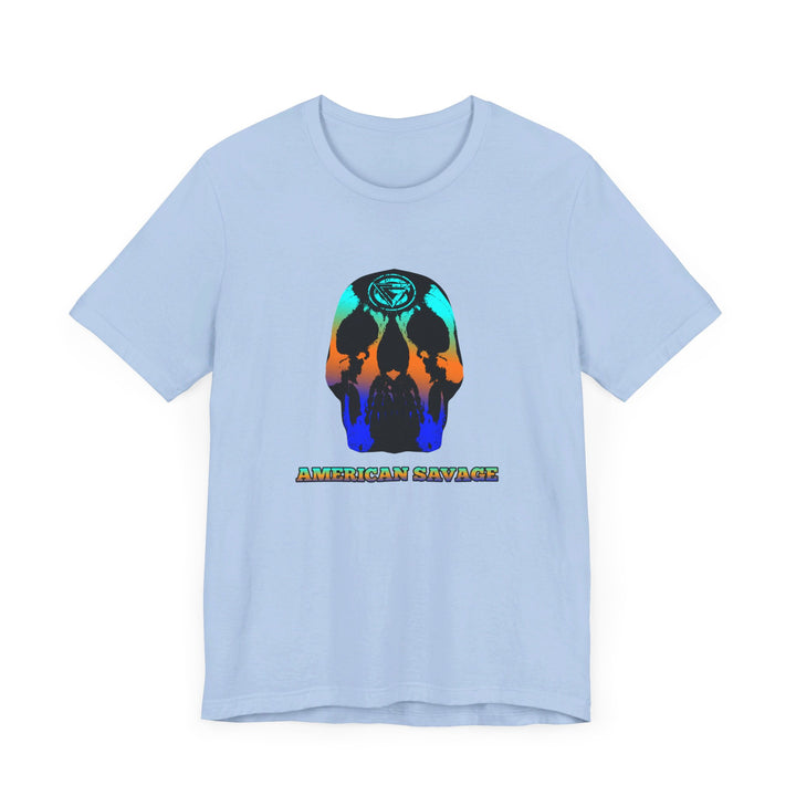 SKULLATOR BLUE ORANGE AQUA  /AMERICAN SAVAGE