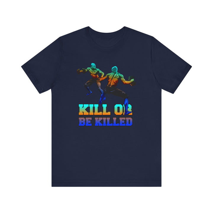 CG BLUE ORANGE AQUA  MAN VS MAN /KILL OR BE KILLED