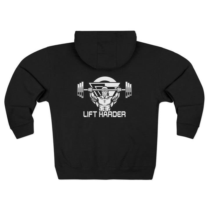 ENTER THE MAC BLACK WHITE/LIFT HARDER ZIP UP