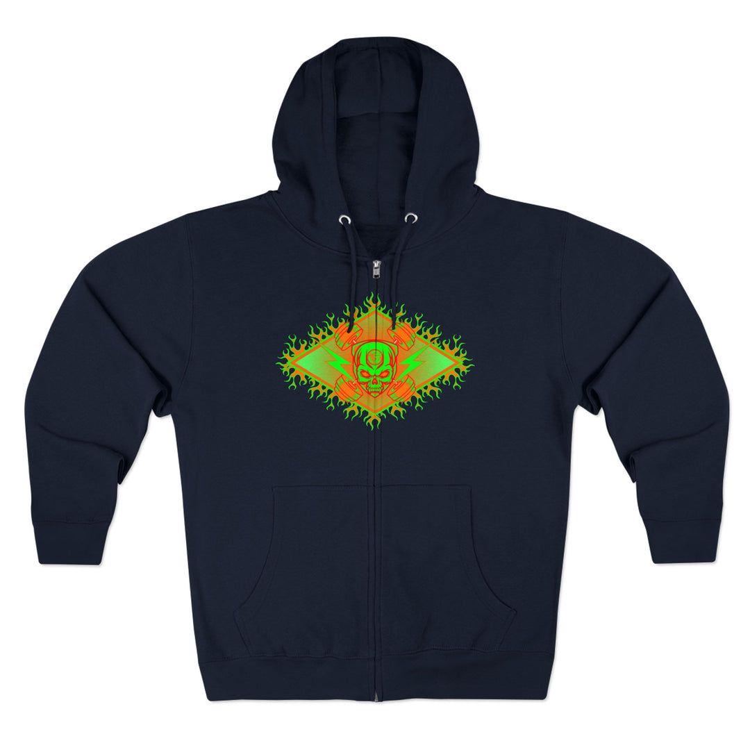 CG LIFT KICK ORANGE GREEN/LIFT HARDER ZIP UP