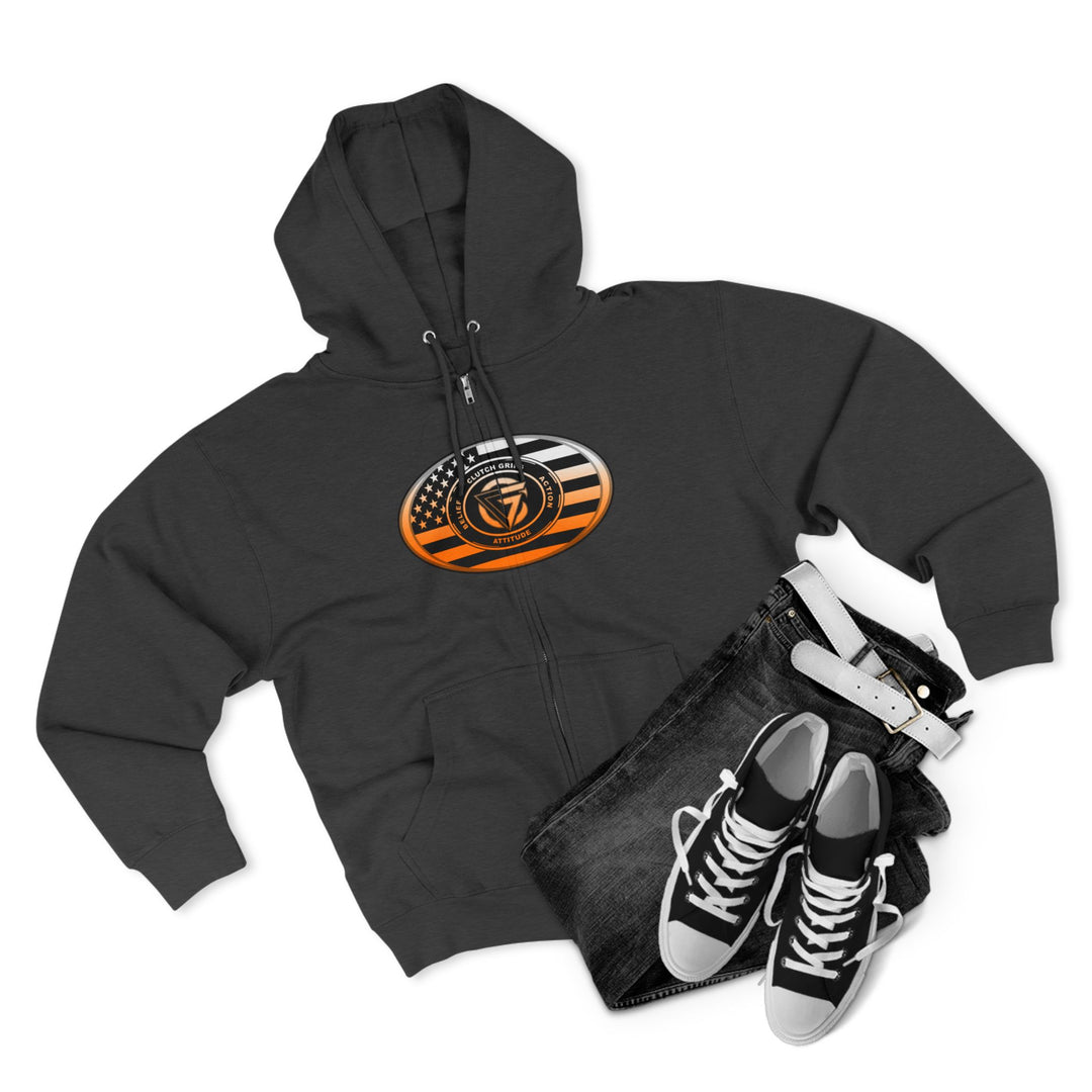 CG LIFT KICK ORANGE WHITE FADE/WELCOME TO THE JUNGLE ZIP UP