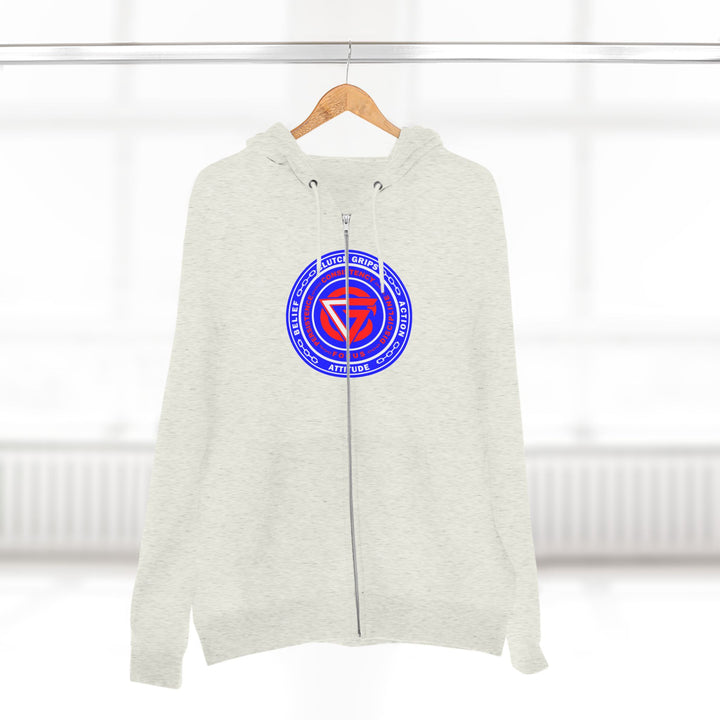 CG MAC JUMP RED WHITE BLUE /THINK DO BECOME ZIP UP