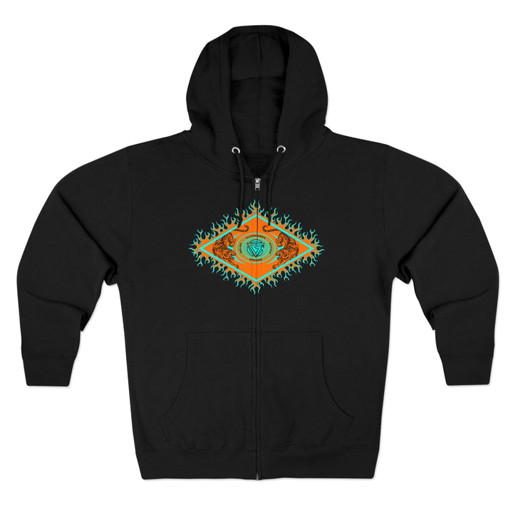 CG DIAMOND TIGER VS TIGER MIAMI AQUA ORANGE /CLUTCHGRIPS ZIP UP