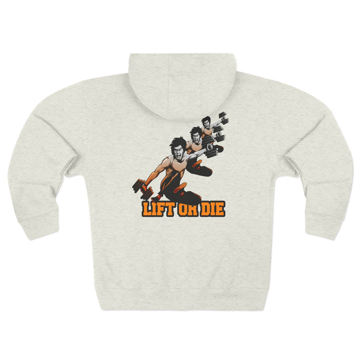 CG LIFT KICK ORANGE WHITE FADE /LIFT OR DIE ZIP UP