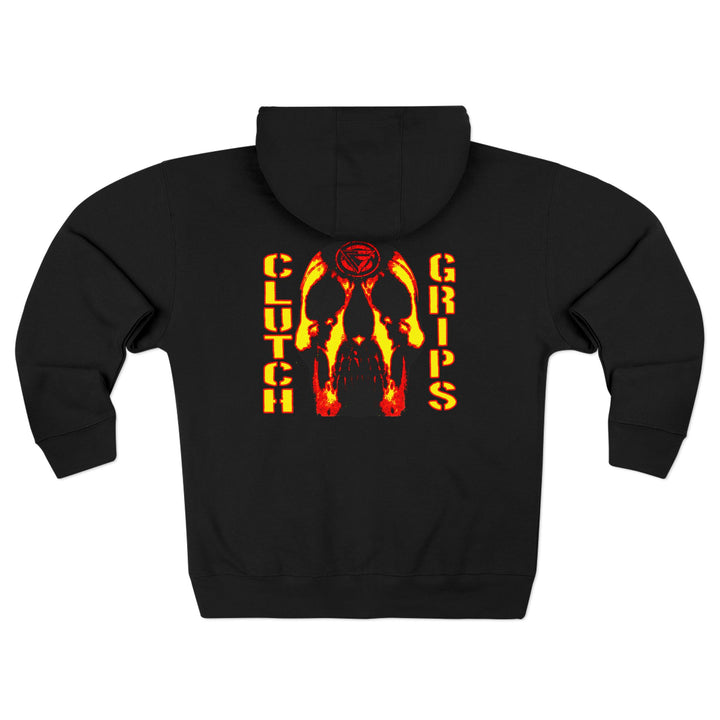 CG SKULLATOR RED GOLD /CLUTCH GRIPS ZIP UP