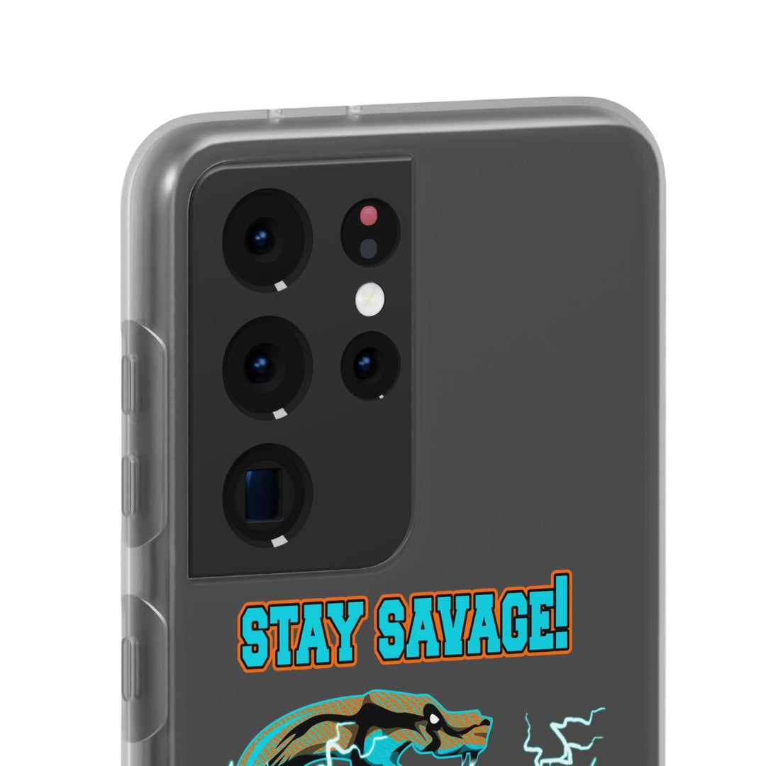 MAC VS SNAKE MIAMI COLORS AQUA ORANGE PHONE CASE /STAY SAVAGE