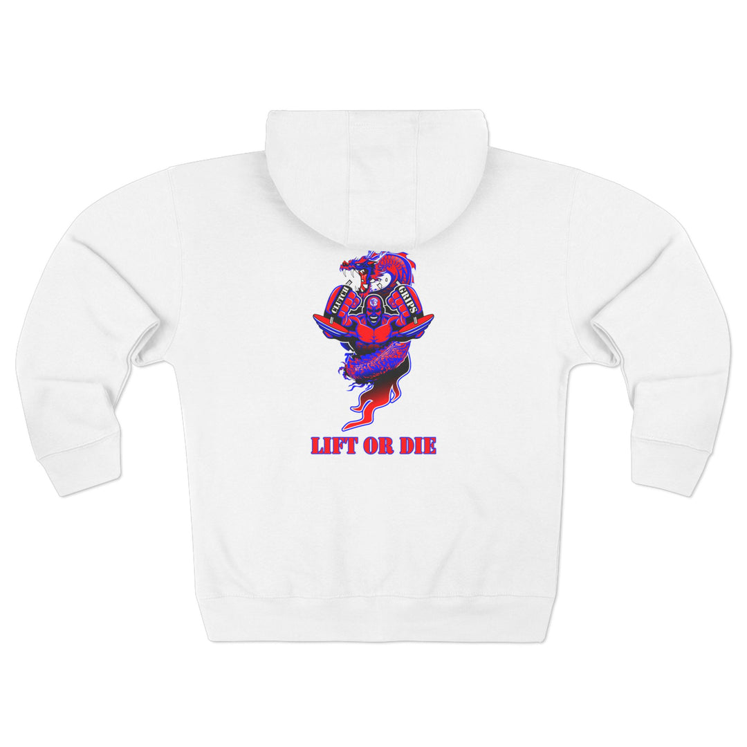 MAC DRAGON SNAP RED BLUE /LIFT OR DIE ZIP UP