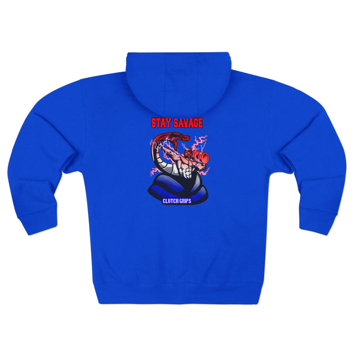 CG MAC VS SNAKE RED WHITE BLUE FADE/STAY SAVAGE ZIP UP