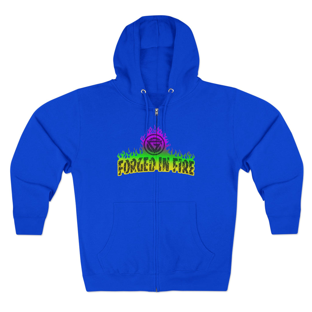 MAC VS SNAKE YELLOW GREEN PURPLE FADE /LIFT OR DIE ZIP UP