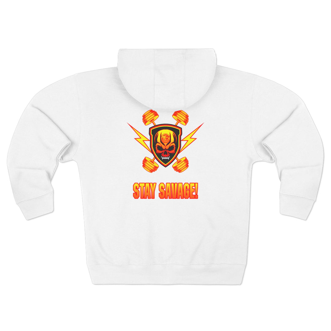 CG DBL SKULL BELL RED GOLD/STAY SAVAGE ZIP UP