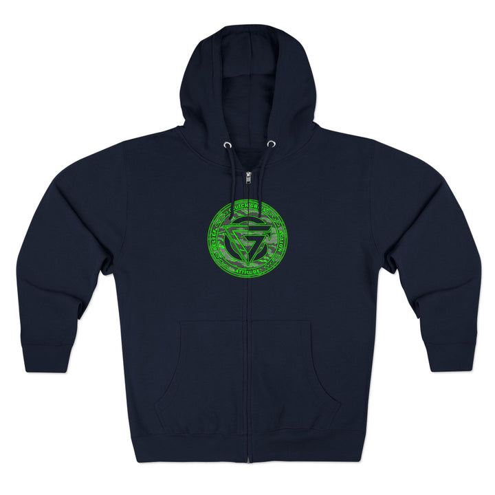 CG ANGRY DOG GREEN GREY CAMO /LIFT OR DIE ZIP UP