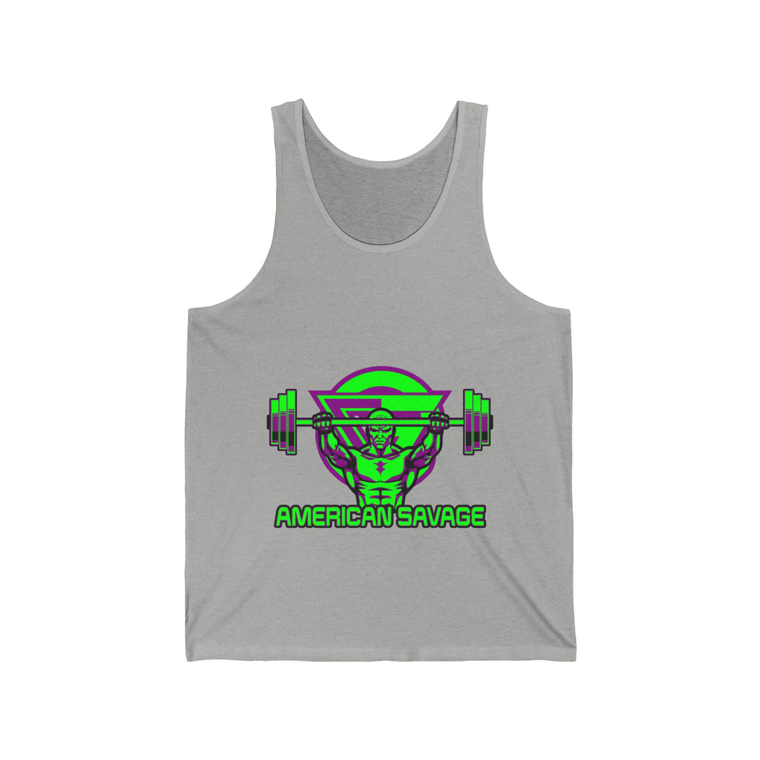 ENTER THE MAC PURPLE GREEN TANK/AMERICAN SAVAGE