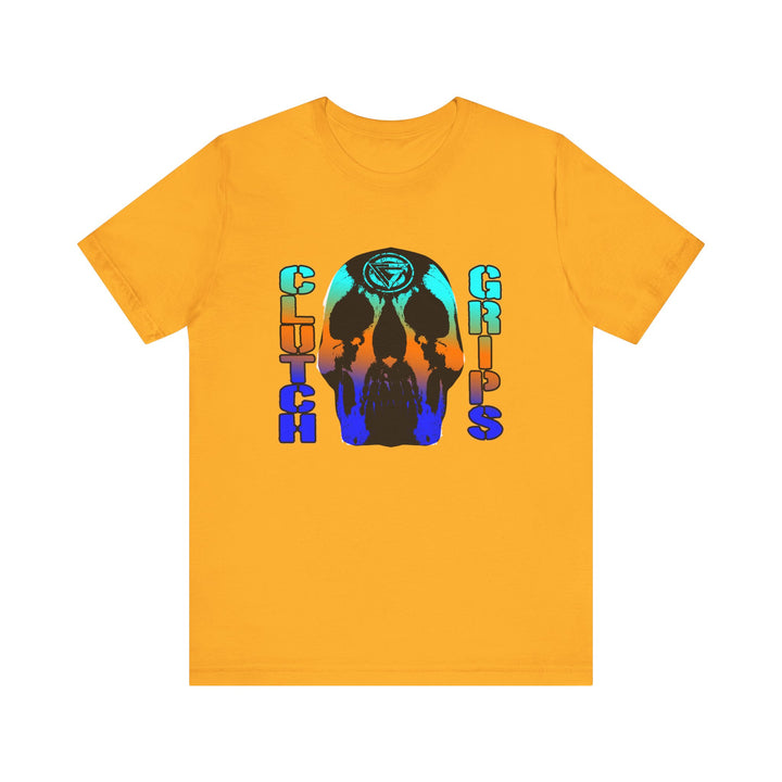 SKULLATOR BLUE ORANGE AQUA FADE/CLUTCHGRIPS