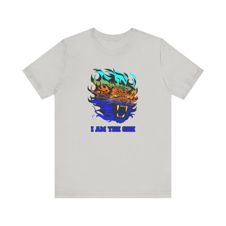 TIGER FLAME BLUE ORANGE AQUA FADE/I AM THE ONE