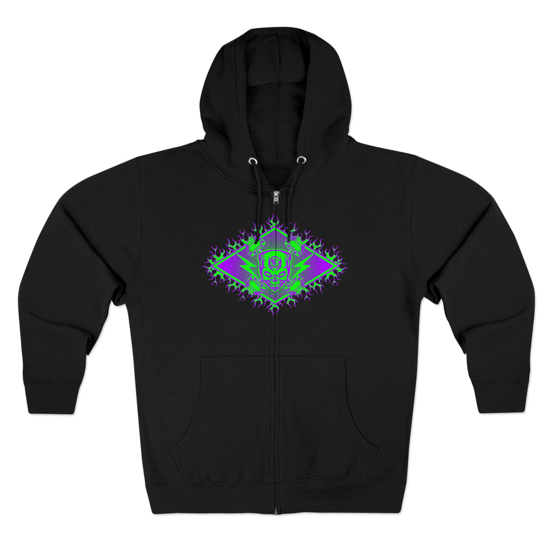 CG MAC JUMP PURPLE GREEN/LIFT OR DIE ZIP UP