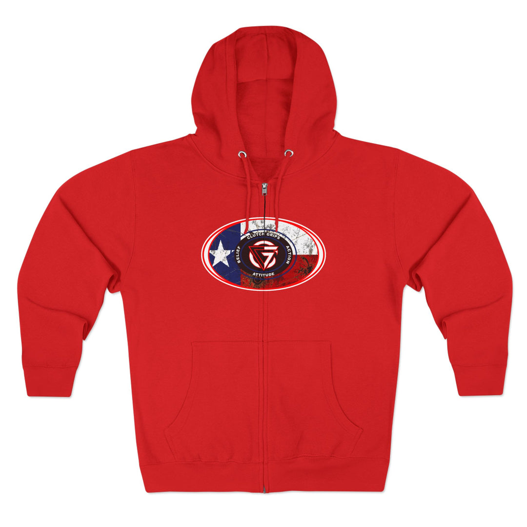 CG SKULL RED WHITE BLUE/STAY SAVAGE ZIP UP