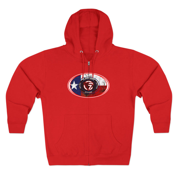 CG SKULL RED WHITE BLUE/STAY SAVAGE ZIP UP