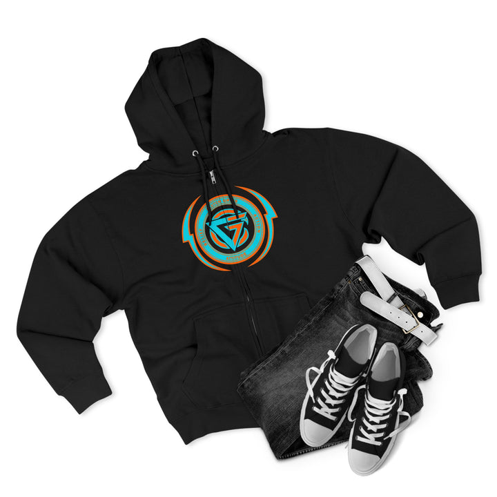CG BIG MAC CHIEF AQUA ORANGE/READY FOR WAR ZIP UP