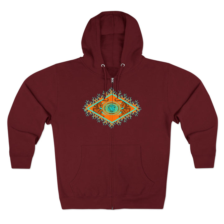 CG DIAMOND TIGER VS TIGER MIAMI AQUA ORANGE /CLUTCHGRIPS ZIP UP