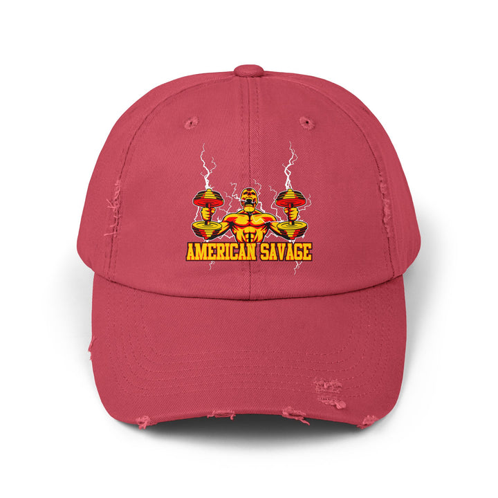 RIDE THE LIGHTNING GOLD RED/AMERICAN SAVAGE CAP