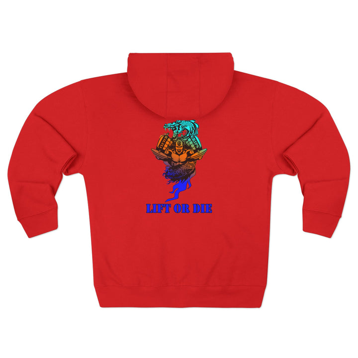 CG MAC SNAP DRAGON BLUE ORANGE AQUA /LIFT OR DIE ZIP UP