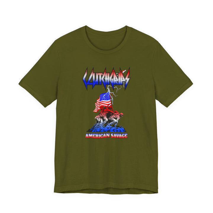 CG PATRIOT FREEDOM SHIRT RED WHITE BLUE FADE /AMERICAN SAVAGE