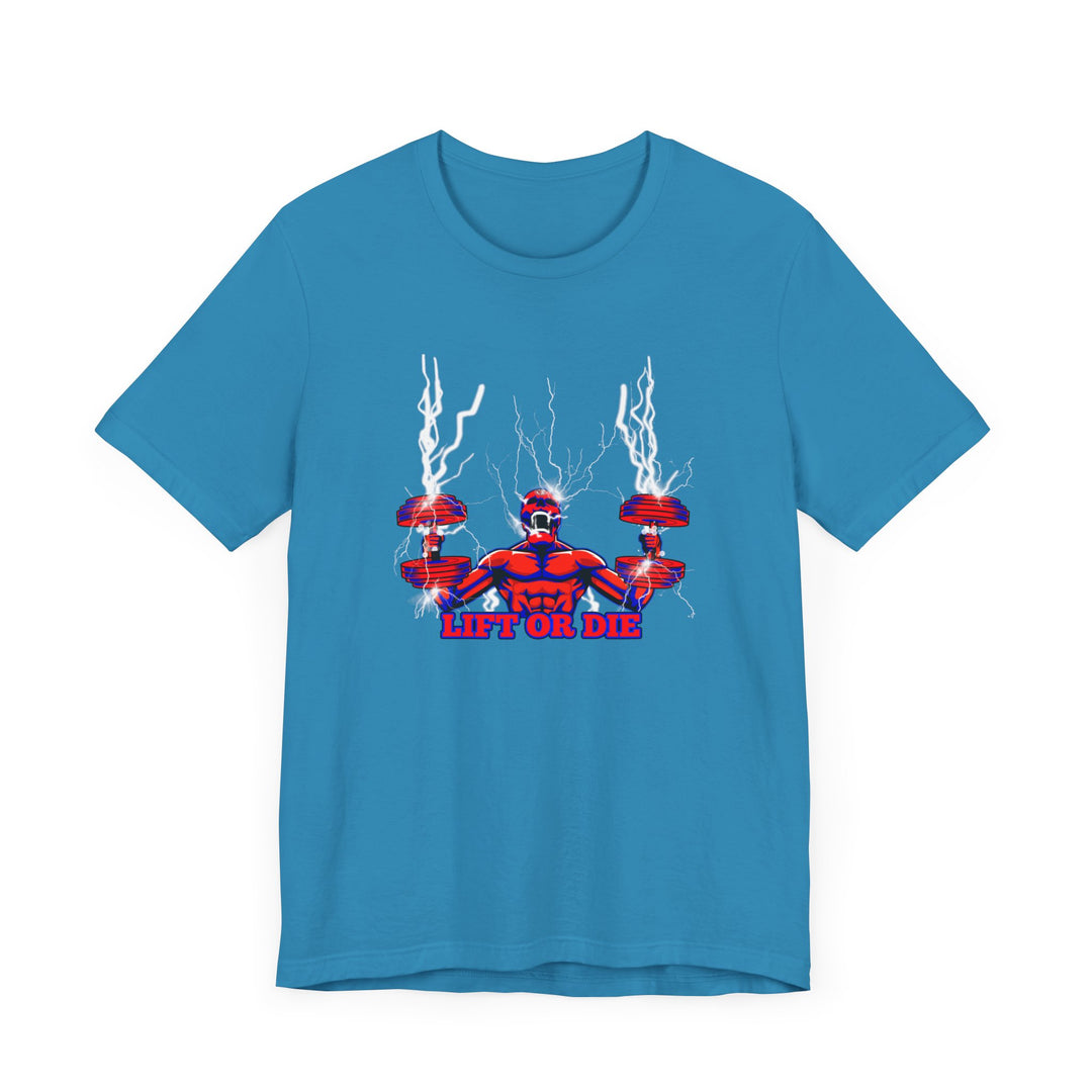 RIDE THE LIGHTNING RED BLUE/LIFT OR DIE