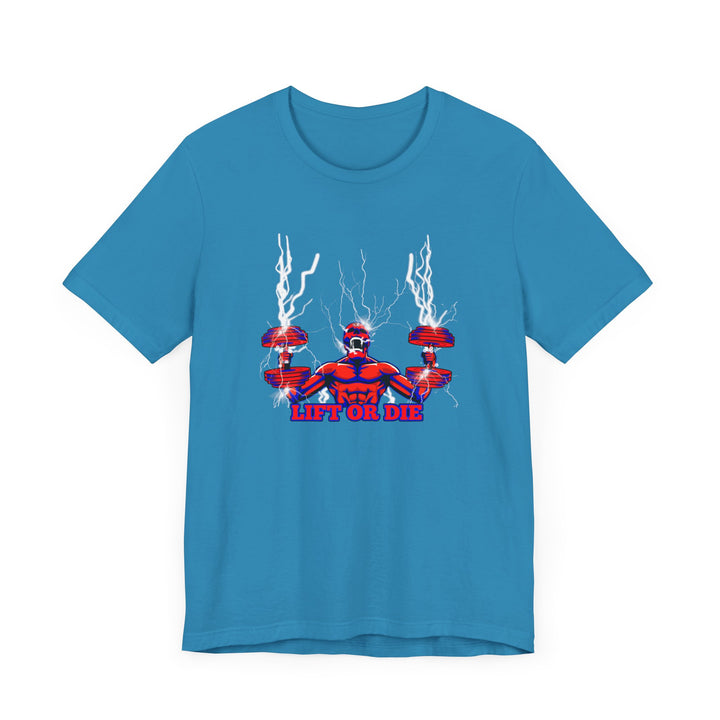 RIDE THE LIGHTNING RED BLUE/LIFT OR DIE